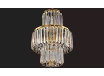 Ceiling chandelier Luxury Gold Chandelier Ceiling lamp Luster Crystal Art