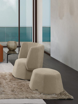 Design Armchair Luxury Single Seater Modern Lehn Textile 1 Seat Furniture Single Seater Prianera