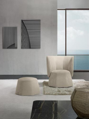 Design Armchair Luxury Single Seater Modern Lehn Textile 1 Seat Furniture Single Seater Prianera
