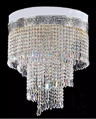 Chandelier Ceiling Light Silver Chandelier Ceiling lamp Crystal 40x70 Lamp