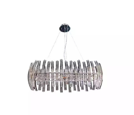 Chandelier Crystal for the living room in a luxurious Chrome color