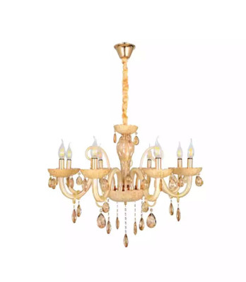 Ceiling lamp Living room Light fixture Opal Honey Luxury Interior Lamps 80x95