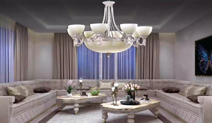 Lamps Ceiling Light Chandelier Chandelier White Ceiling lamp Glass Modern