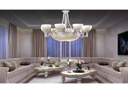 Lamps Ceiling Light Chandelier Chandelier White Ceiling lamp Glass Modern