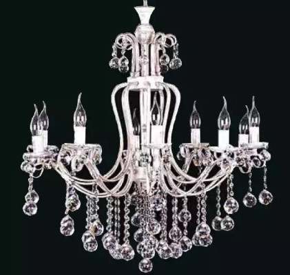 Luxury ceiling chandelier chandelier Chandelier Ceiling lamp Crystal Silver