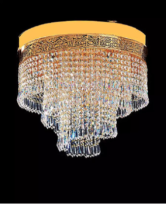 Ceiling chandelier Luxury Gold Chandelier Ceiling lamp Luster Crystal Art