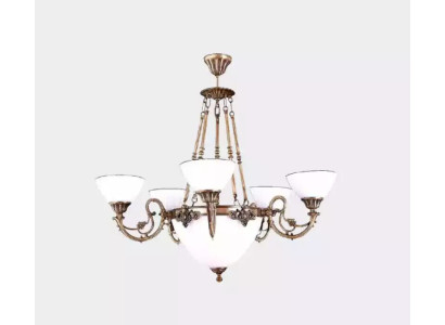 Ceiling lamp Chandelier Chandelier Lamp Luster Glass Art White