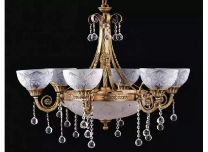 Chandelier Ceiling lamp Ceiling Chandelier Lamp Chandelier Glass Gold Ritter Hotel