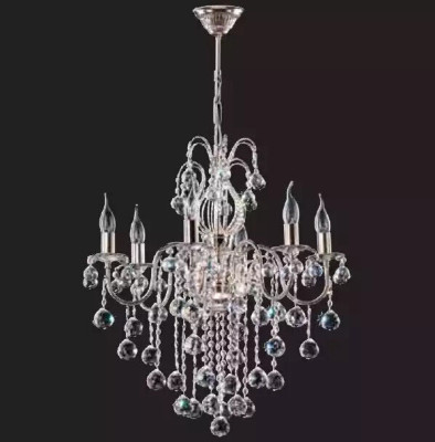 Silver ceiling chandelier Chandelier Ceiling lamp Luster Crystal Lamp