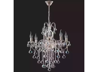 Silver ceiling chandelier Chandelier Ceiling lamp Luster Crystal Lamp