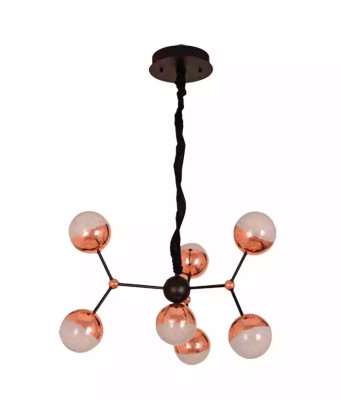 Round Chandelier Crown Ceiling Lamp Light Crown Golden Design Modern Art