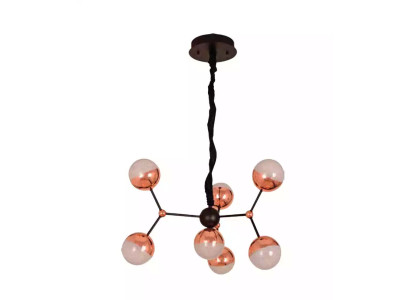 Round Chandelier Crown Ceiling Lamp Light Crown Golden Design Modern Art