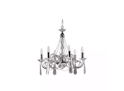 Silver Luster Hanging Crown Lamp Chandelier State Lamp Modern Art