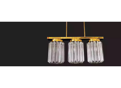 Modern Big Crystal Gold Chandelier Ceiling Hanging Light for Living room