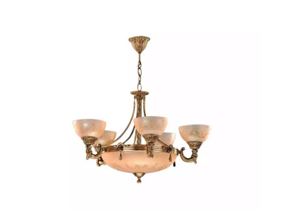Chandelier Ceiling lamp Chandelier Ceiling Light Lamp Glass Gold Beige