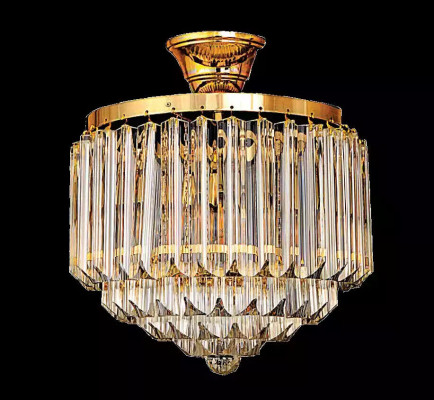 Ceiling chandelier Luxury Gold Chandelier Ceiling lamp Luster Crystal Art