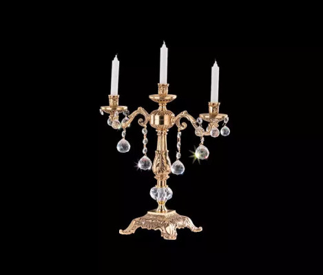 Candlestick candlestick candle holder table candlestick gold