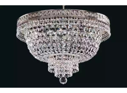 Round Ceiling lamp Crystal Ceiling Light Luxury Silver Chandelier Chandelier
