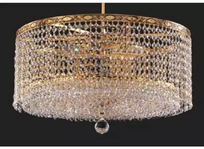 Chandelier Ceiling Light Luxury Gold Chandelier Round Ceiling lamp Crystal Art