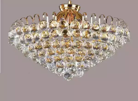 Ceiling chandelier Luxury Gold Chandelier Ceiling lamp Luster Crystal Art