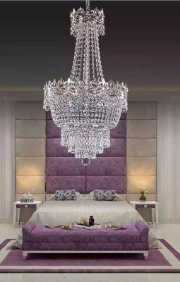 Chandelier ceiling chandelier silver ceiling lamp chandelier crystal hanging lamp