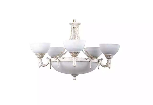Ceiling light Luster Chandelier Ceiling lamp White Glass Lamps 70x77cm
