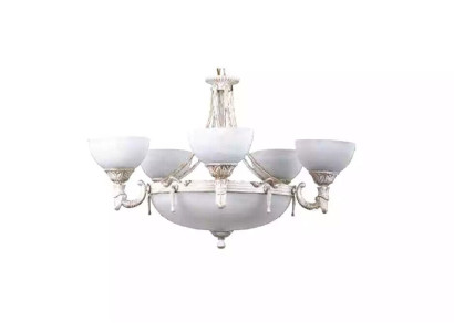 Ceiling light Luster Chandelier Ceiling lamp White Glass Lamps 70x77cm