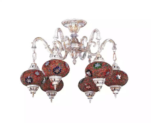 Ceiling light Luster Art Chandelier Ceiling lamp Lamps Glass White