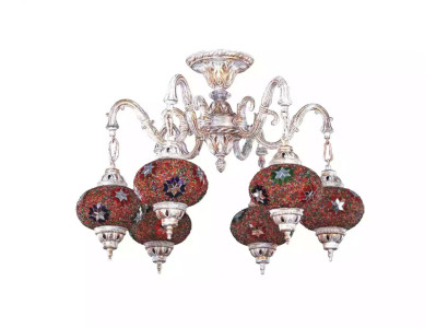 Ceiling light Luster Art Chandelier Ceiling lamp Lamps Glass White