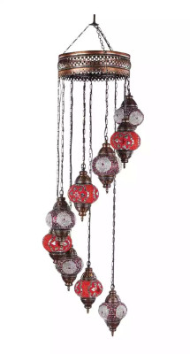 Luster ceiling light Chandelier Ceiling lamp Lamps Glass 45x145cm