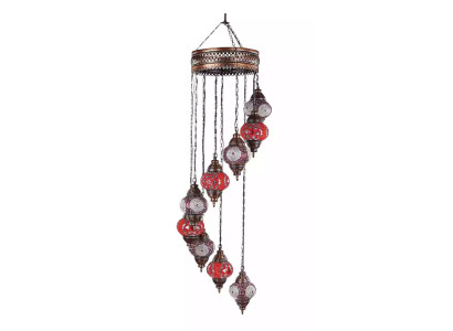 Luster ceiling light Chandelier Ceiling lamp Lamps Glass 45x145cm