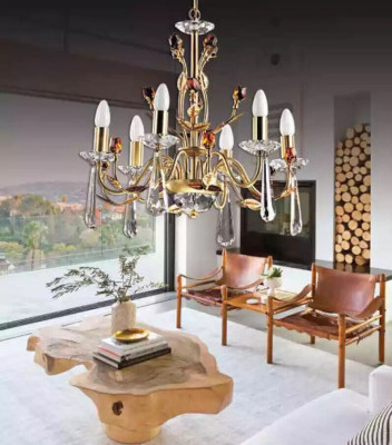 Modern crystal chandelier ceiling lamp ceiling splendor hanging crystal lamp