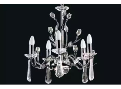 Sibler Crystal Ceiling Chandelier Illuminated Crown Shape State Ceiling Lamp