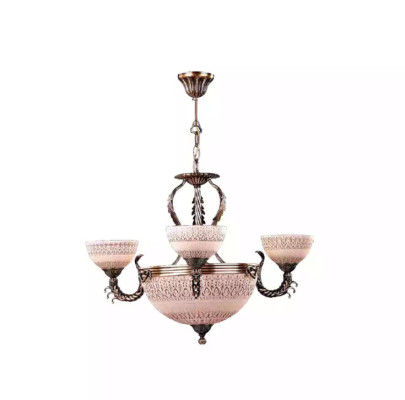 Ceiling lamp Chandelier Ceiling Light Lamp Chandelier Glass Brown Gold