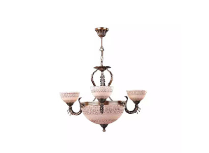 Ceiling lamp Chandelier Ceiling Light Lamp Chandelier Glass Brown Gold