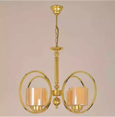 Ceiling lamp in gold color luxury ceiling luster glass living room