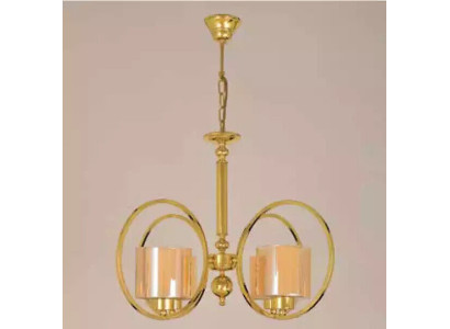 Ceiling lamp in gold color luxury ceiling luster glass living room