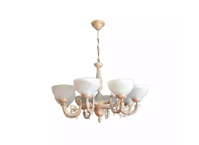 Chandelier Ceiling Light Chandelier Ceiling lamp Lamps Glass Beige Art