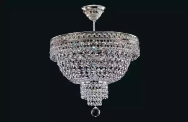 Chandelier Ceiling Light Luxury Silver Chandelier Ceiling lamp Crystal