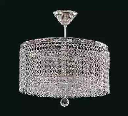 Round Ceiling lamp Crystal Ceiling Light Luxury Silver Chandelier Chandelier