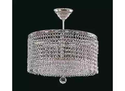 Round Ceiling lamp Crystal Ceiling Light Luxury Silver Chandelier Chandelier