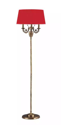 Red floor lamp floor chandelier Lamp Light fixture Gold Lamps 50x173