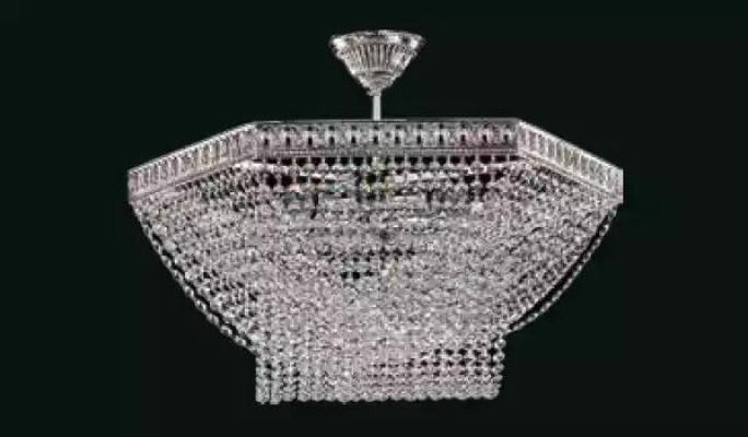 Luxury Chandelier Ceiling Light Silver Chandelier Ceiling lamp Crystal