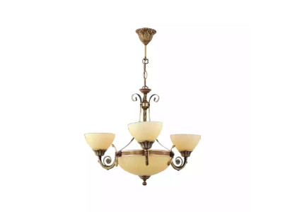 Ceiling chandelier Lamp Ceiling lamp Chandelier Chandelier Glass Beige Art