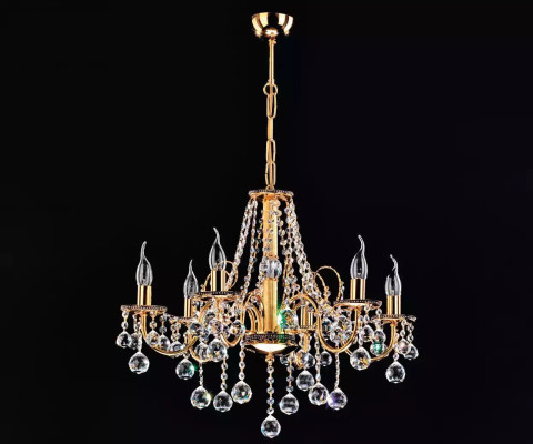Golden Crown Chandelier Crystal Chandelier Light Pendant Lamp Ceiling Chandelier