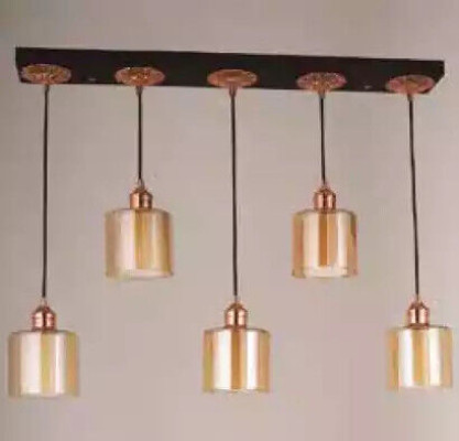 Golden Round Chandelier Ceiling lamp Ceiling lamp Luster Light fixture