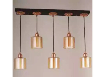 Golden Round Chandelier Ceiling lamp Ceiling lamp Luster Light fixture