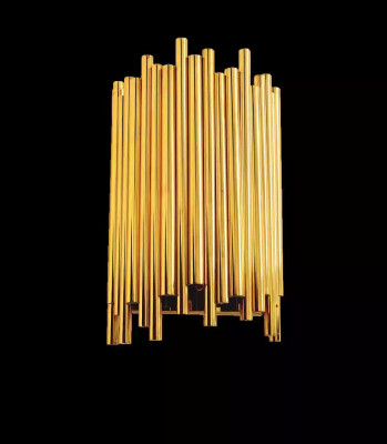 Wall sconce beautiful style modern living room metal base new gold