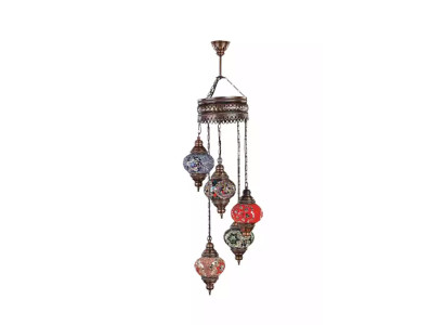 Ceiling Chandelier Chandelier Multicolored Chandelier Ceiling lamp Lamps Glass