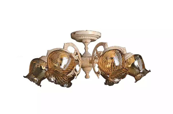 Ceiling lamp Chandelier Chandelier Chandelier Lamps Glass Beige Art